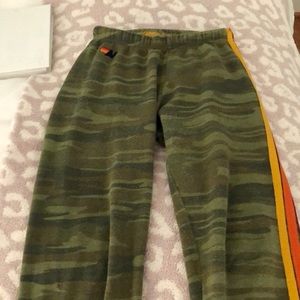 Camo aviator nation sweatpants in good shape